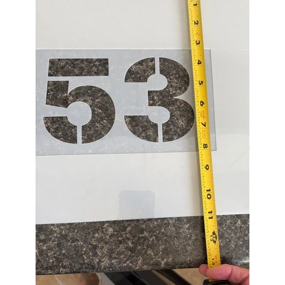 New Large House Number Stencil 1053 6" Tall Numbers Address Sign Paint Template - Picture 5 of 8